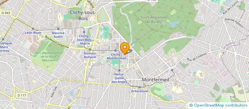 localisation de l'entreprise MG IMMOBILIER à MONTFERMEIL