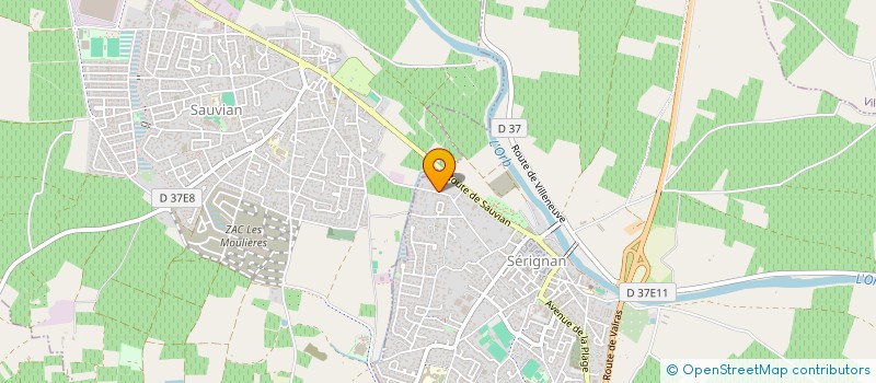 localisation de l'entreprise MG IMMOBILIER  SERIGNAN