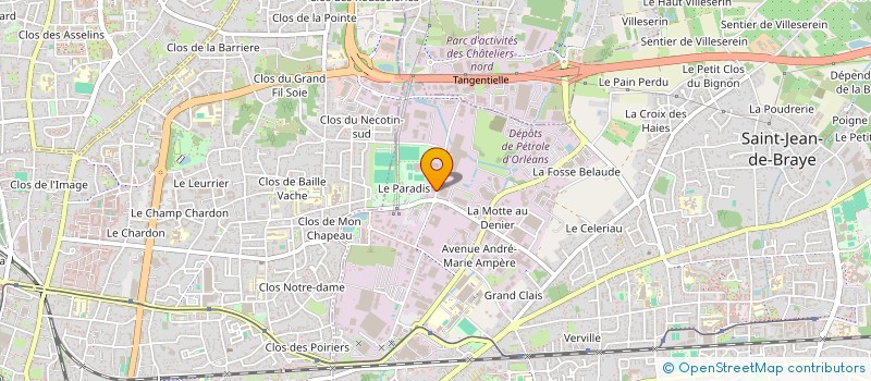 localisation de l'entreprise MG IMMOBILIER à SAINT-JEAN-DE-BRAYE