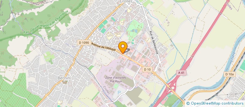 localisation de l'entreprise MG INSTUMENTATION ET INGENIERIE à CROLLES