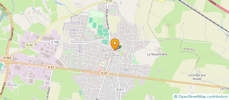 localisation de l'entreprise MG INVEST  BONCHAMP-LES-LAVAL