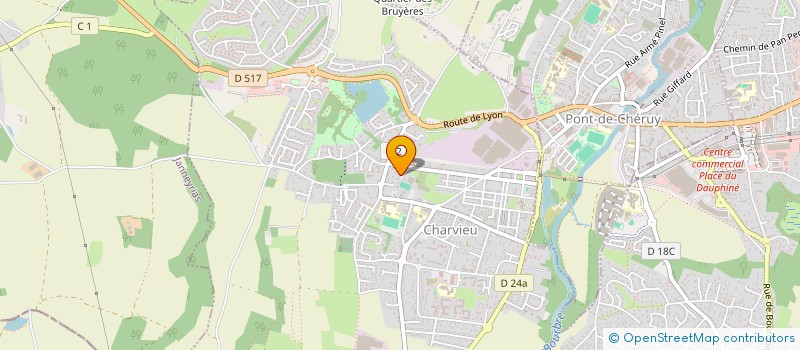 localisation de l'entreprise MG INVEST  CHARVIEU-CHAVAGNEUX