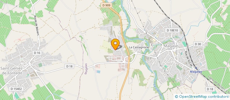 localisation de l'entreprise MG INVEST  MAGALAS