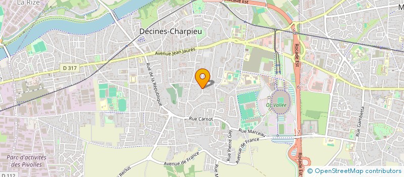 localisation de l'entreprise MG INVEST  DECINES-CHARPIEU