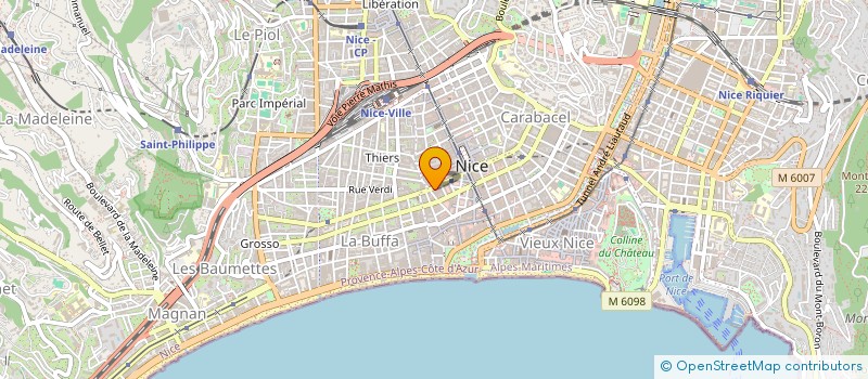 localisation de l'entreprise MG INVEST  NICE