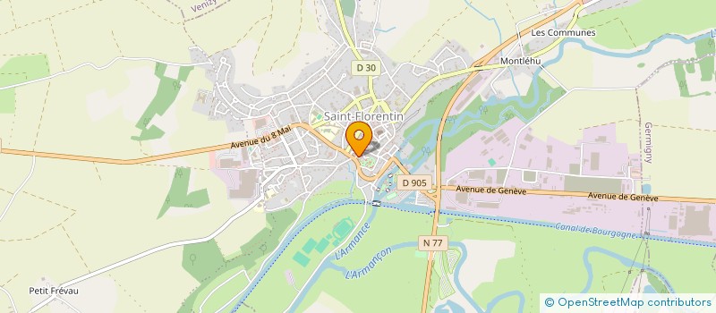 localisation de l'entreprise MG INVEST IMMO  SAINT-FLORENTIN