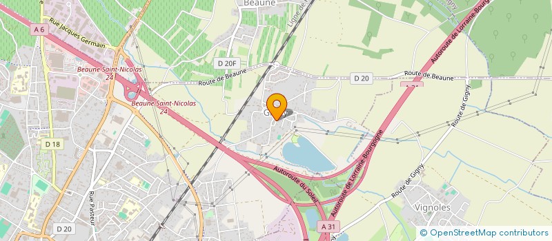 localisation de l'entreprise MG INVESTISSEMENT à BEAUNE