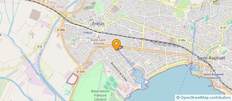 localisation de l'entreprise MG INVESTISSEMENT à FREJUS