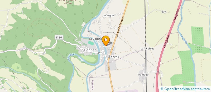 localisation de l'entreprise MG INVESTISSEMENTS à BONNAC