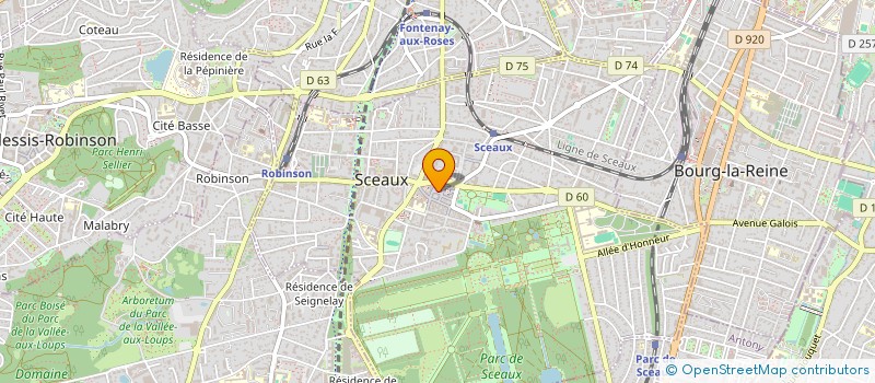 localisation de l'entreprise MG INVESTISSEMENTS à SCEAUX