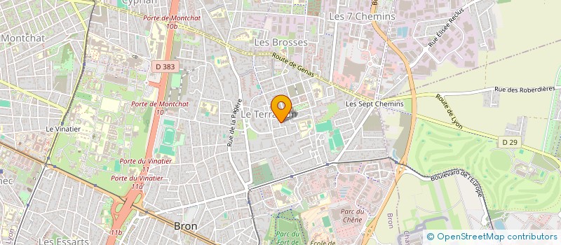 localisation de l'entreprise MG ISOBAT  BRON