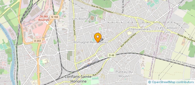 localisation de l'entreprise MG-IT  CONFLANS-SAINTE-HONORINE