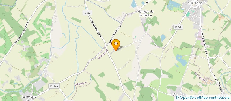 localisation de l'entreprise MG - JVC à MONTJOIRE