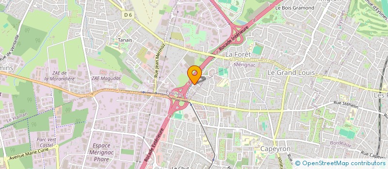 localisation de l'entreprise MG LINK  EYSINES