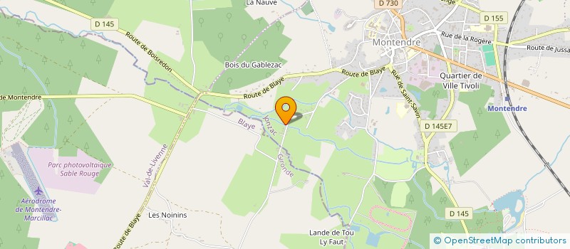 localisation de l'entreprise MG LOC  MONTENDRE