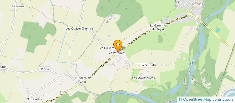 localisation de l'entreprise MG LOC  LIMONS