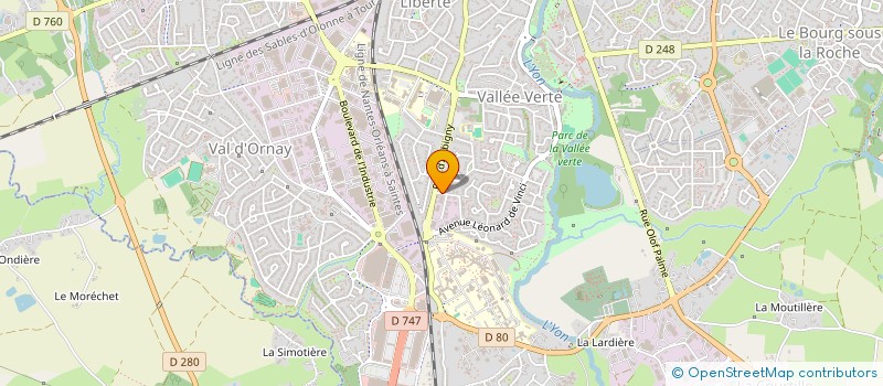 localisation de l'entreprise MG LOCATIONS à LA ROCHE-SUR-YON