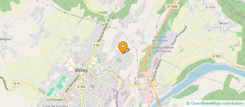 localisation de l'entreprise MG MACONNERIE à BELLEY