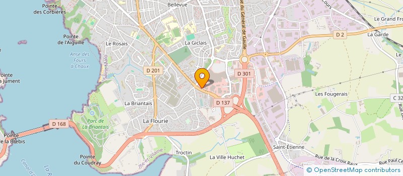 localisation de l'entreprise MG MALO à SAINT-MALO