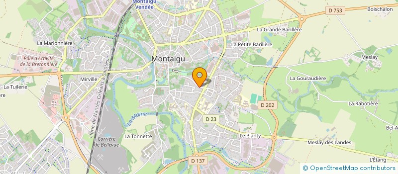 localisation de l'entreprise MG MEDICALE à MONTAIGU-VENDEE