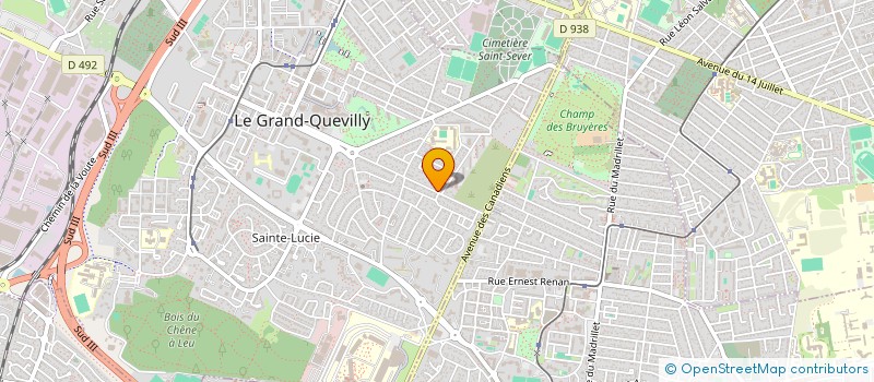 localisation de l'entreprise MG METAL  LE GRAND-QUEVILLY