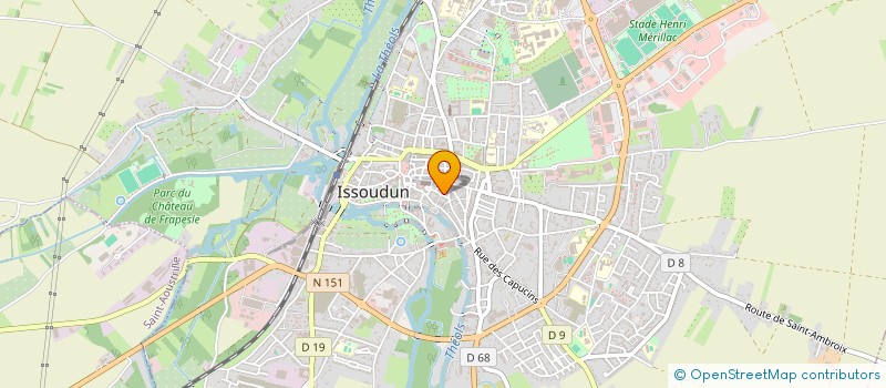 localisation de l'entreprise MG NANTES à ISSOUDUN