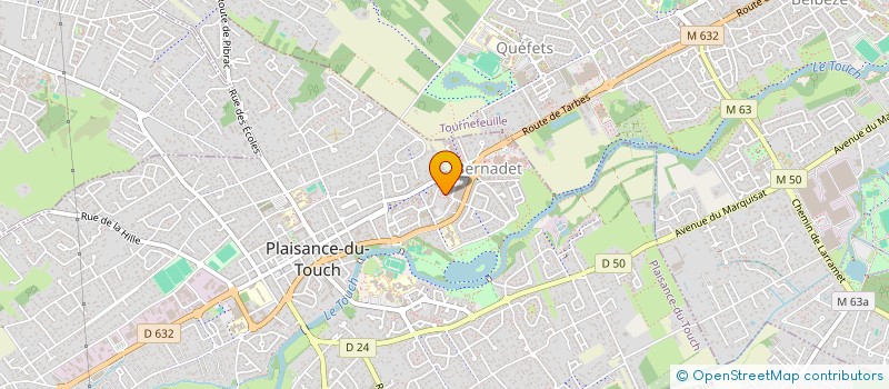 localisation de l'entreprise MG OPTIQUE à PLAISANCE-DU-TOUCH