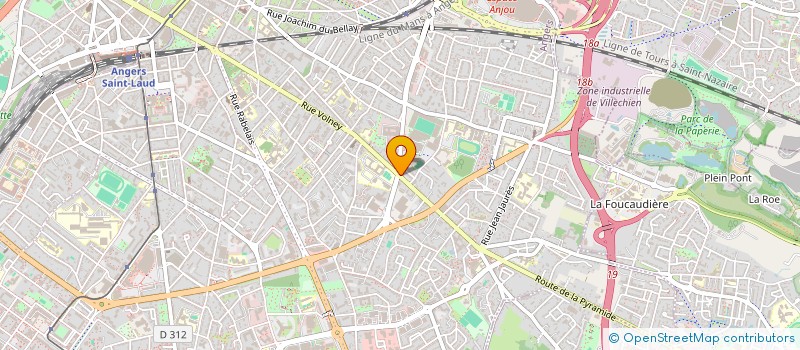 localisation de l'entreprise MG OSTEO à ANGERS