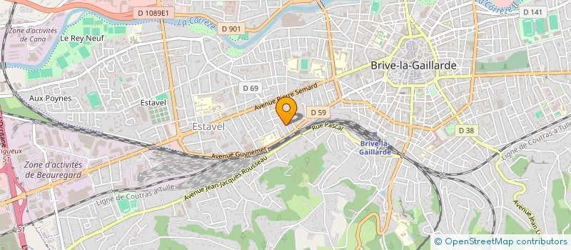 localisation de l'entreprise MG PARTICIPATIONS  BRIVE-LA-GAILLARDE