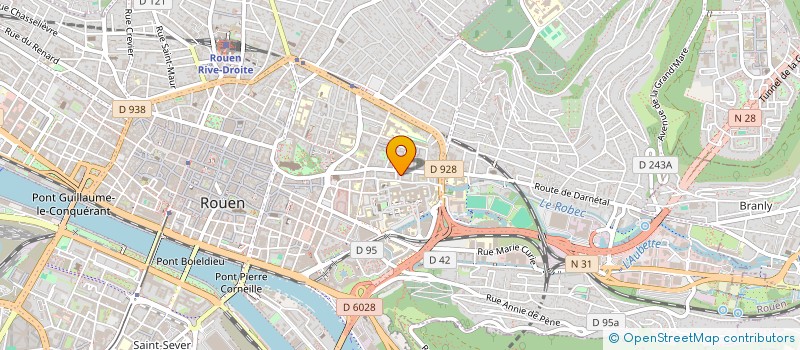 localisation de l'entreprise MG PATRIMOINE à ROUEN