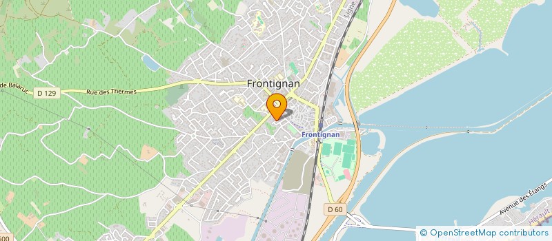 localisation de l'entreprise MG PEINTURE à FRONTIGNAN