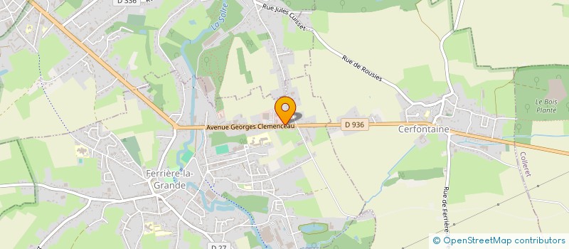 localisation de l'entreprise MG PIECES AGRI  FERRIERE-LA-GRANDE