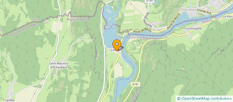 localisation de l'entreprise MG PISCINE  COURMANGOUX