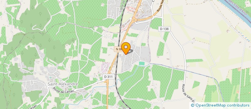 localisation de l'entreprise MG PIZZA  SAINT-ALEXANDRE