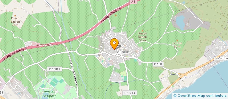 localisation de l'entreprise MG PLATRERIE  LOUPIAN