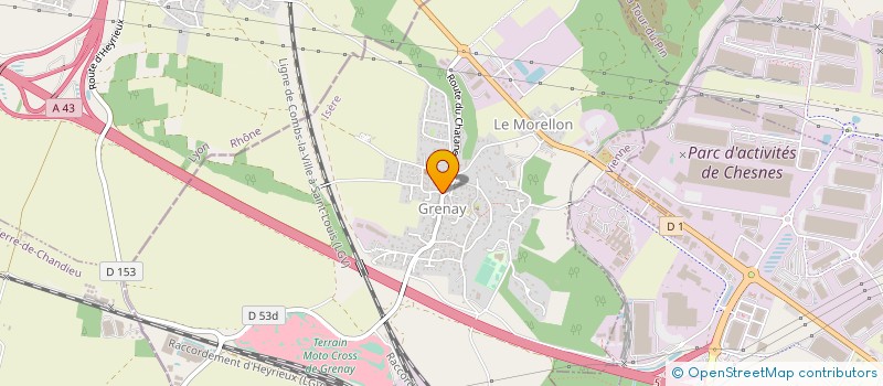 localisation de l'entreprise MG PLOMBERIE  CHAMAGNIEU