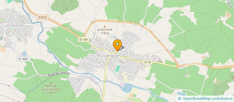 localisation de l'entreprise MG PLOMBIER  PUISSERGUIER