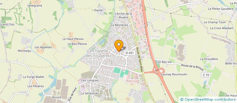 localisation de l'entreprise MG POSE  LA CHAPELLE-DES-FOUGERETZ