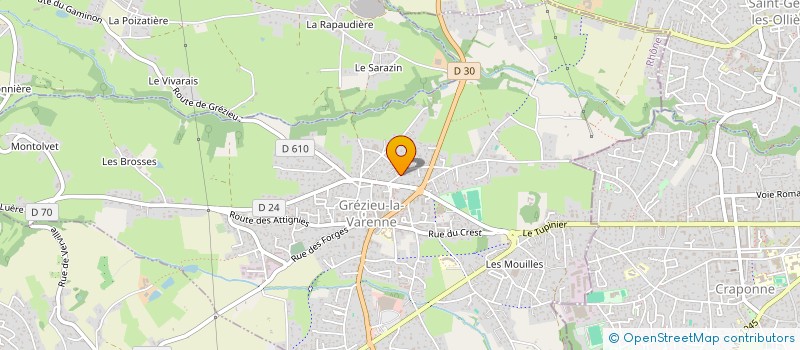 localisation de l'entreprise MG-POSE à GREZIEU-LA-VARENNE