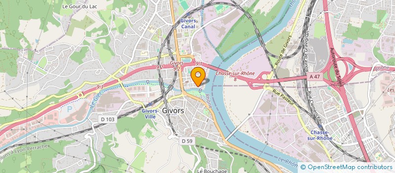 localisation de l'entreprise MG PRESTIGE AUTO  GIVORS