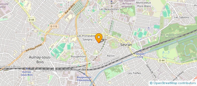 localisation de l'entreprise MG PRO à SEVRAN