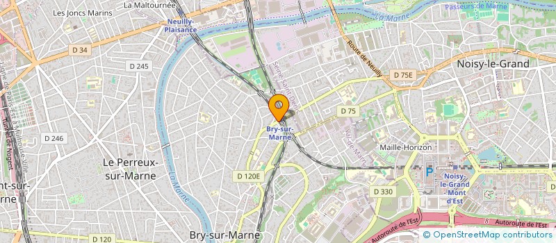 localisation de l'entreprise MG PROD à BRY SUR MARNE
