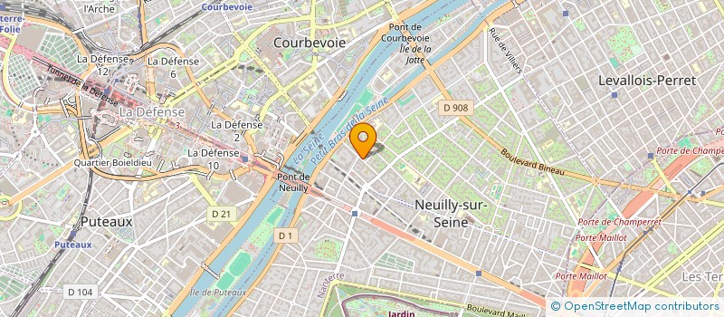 localisation de l'entreprise MG PRODUCTION à NEUILLY SUR SEINE