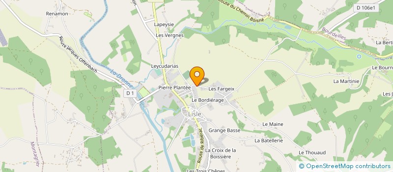 localisation de l'entreprise MG PROJETS  LISLE