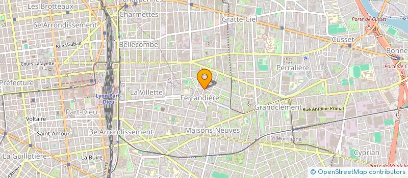 localisation de l'entreprise MG PROMO  VILLEURBANNE