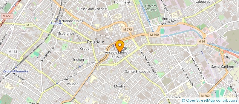 localisation de l'entreprise MG-RB EUROPE SAS à ROUBAIX