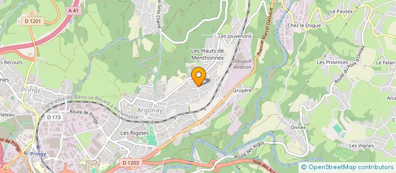 localisation de l'entreprise MG RESINE  ARGONAY