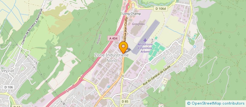 localisation de l'entreprise MG RESTAURATION à ARBENT