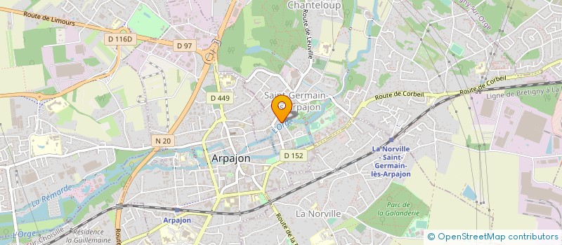 localisation de l'entreprise MG&S à SAINT-GERMAIN-LES-ARPAJON