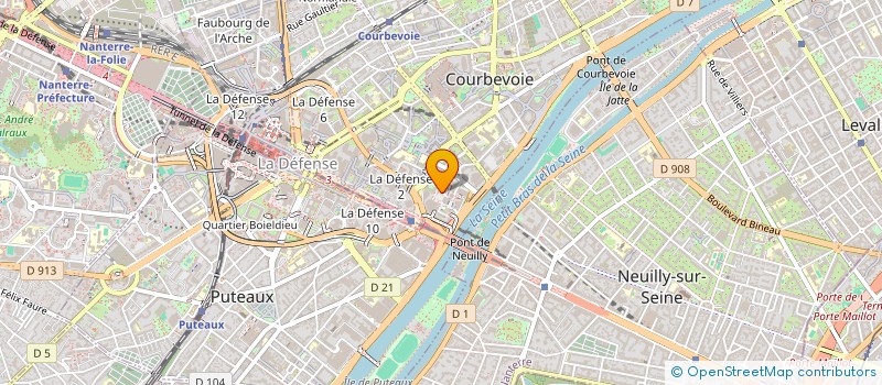 localisation de l'entreprise MG SAISONS à COURBEVOIE